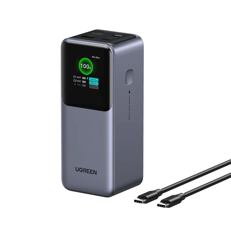 UGREEN Nexode Power Bank 20000mAh 130W with Smart Digital Display