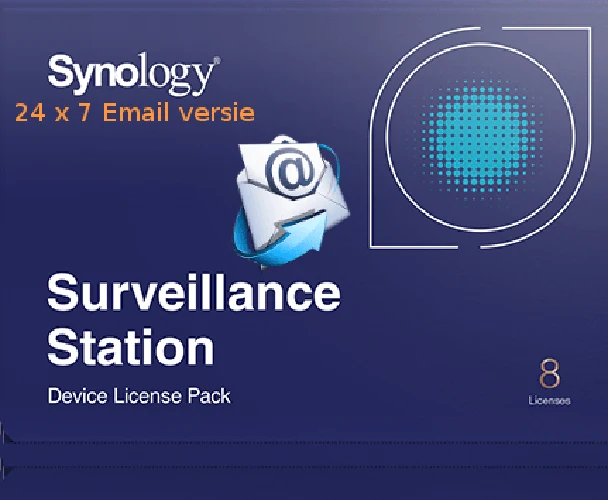 8 camera's Synology Camera License - Automatisch 24/7 direct per E-mail verzonden