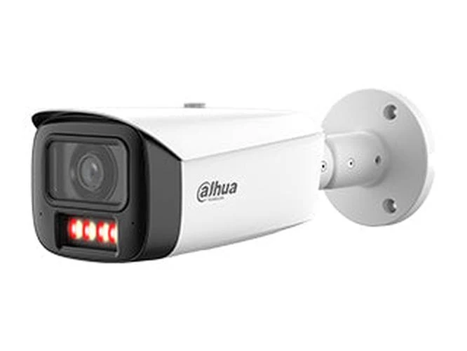 8-Kanaals Dahua AI-Bewaking Pakket met 4x Full-color Bullet-Camera's | 4MP | Kleur wit