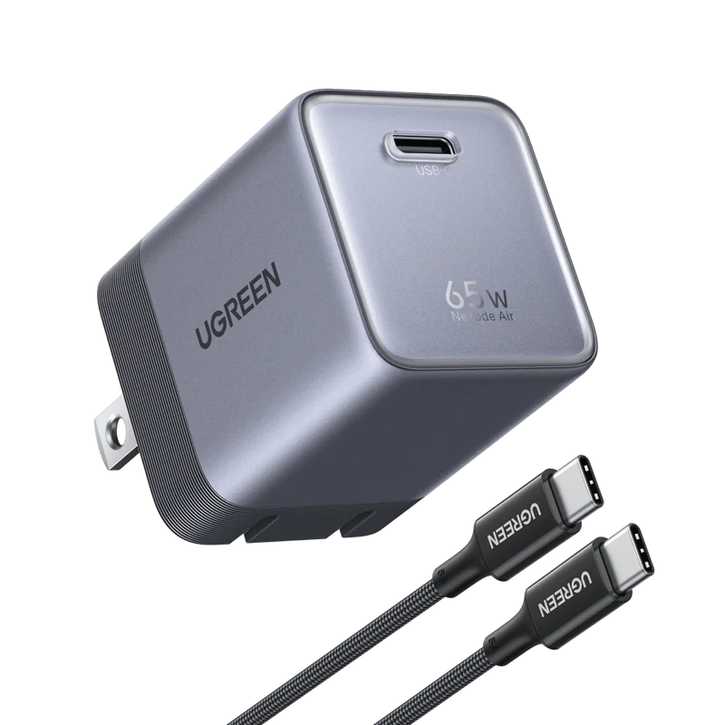 UGREEN Nexode Air USB-C Charger (65W, GaN, Foldable Plug)