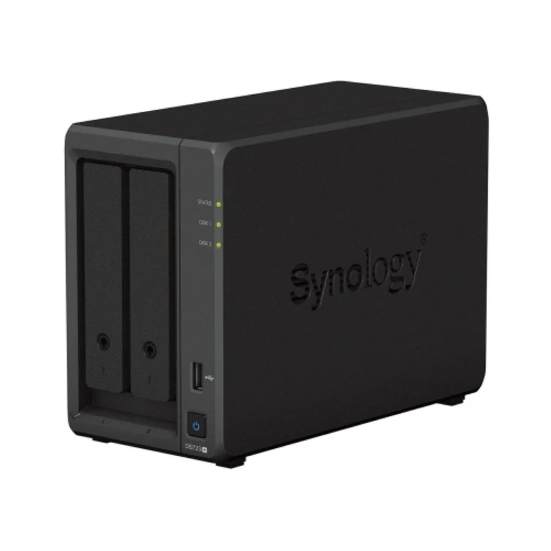 Synology DiskStation DS725+ | 2-Bay NAS | AMD Ryzen Dual-core | M.2 SSD Cache | Surveillance Station | tot 7 Bays | Zwart