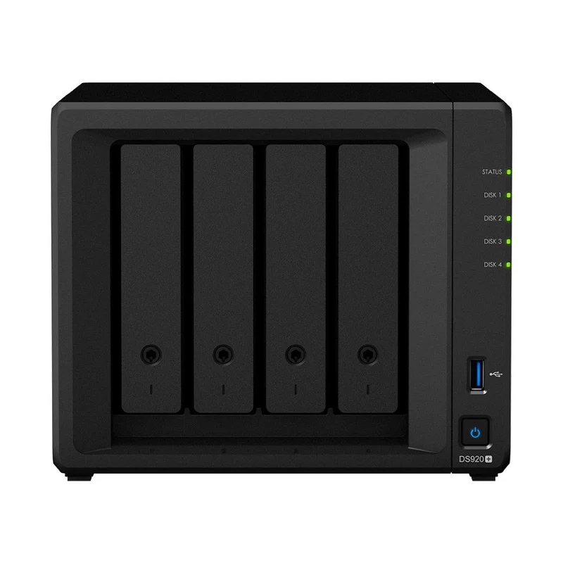 Synology DiskStation DS925+ | 4-Bay NAS | AMD Ryzen Dual-core | M.2 SSD Cache | Surveillance Station | tot 4 × 108TB | Zwart