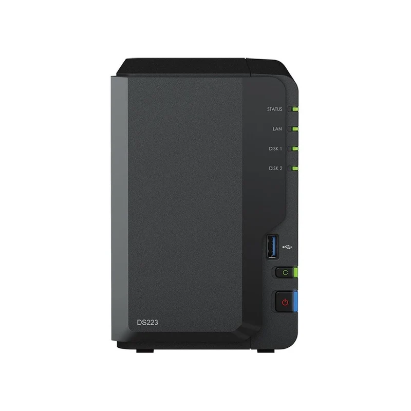 Synology DiskStation DS223 | 2-Bay NAS | Surveillance Station | tot 2 × 108TB | USB 3.2 | Zwart