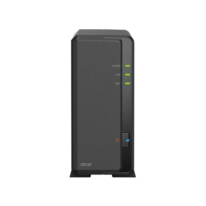 Synology DiskStation DS124 | 1-Bay NAS | Surveillance Station | tot 108TB | USB 3.2 | HDMI | Zwart