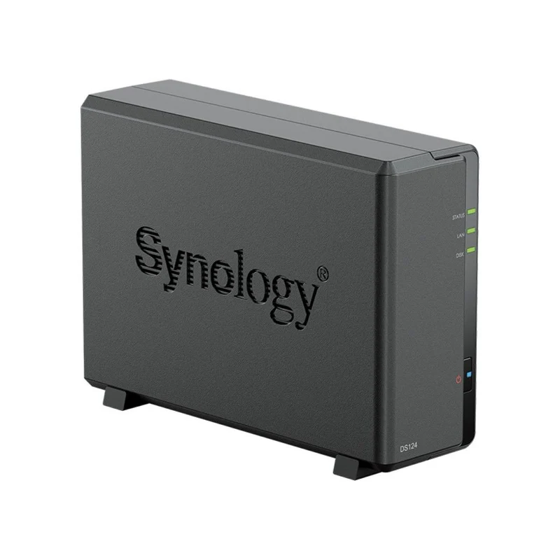 Synology DiskStation DS124 | 1-Bay NAS | Surveillance Station | tot 108TB | USB 3.2 | HDMI | Zwart