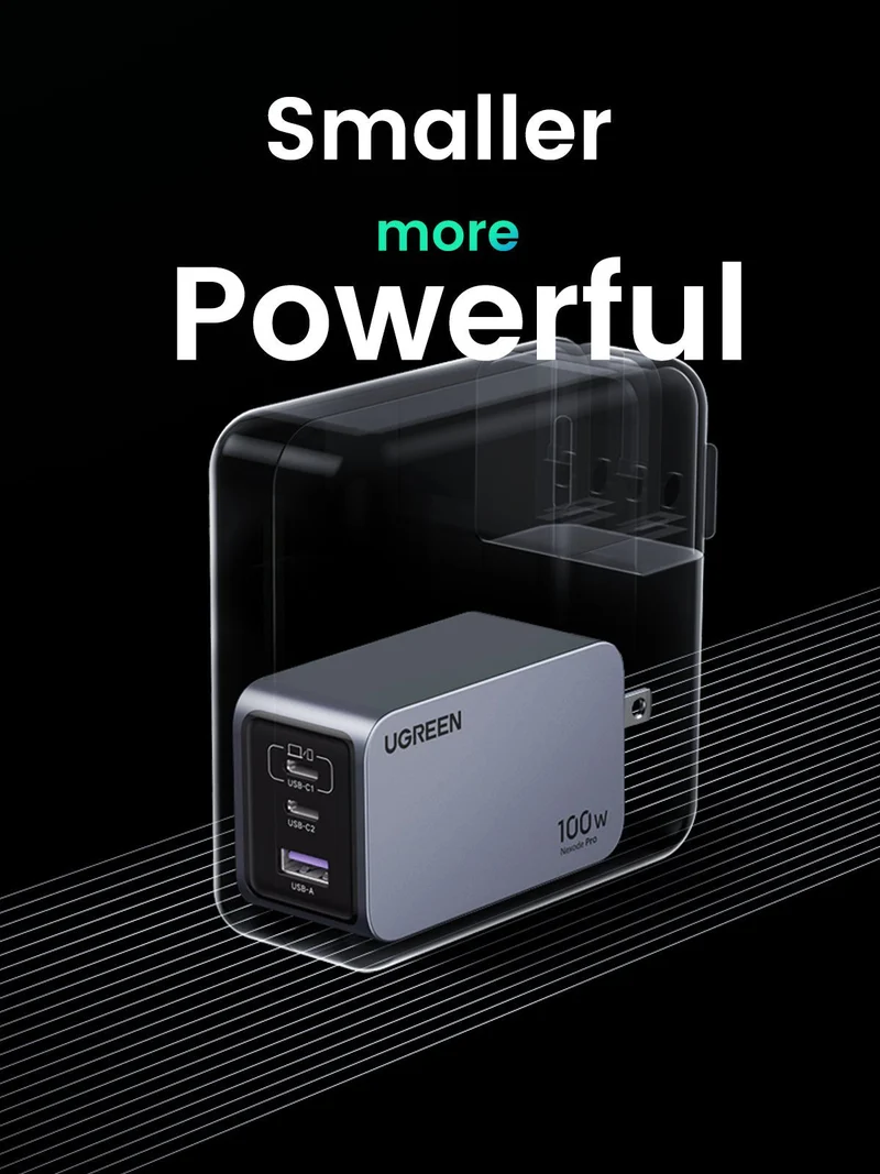 UGREEN Nexode Pro 100W 3-Port Charger