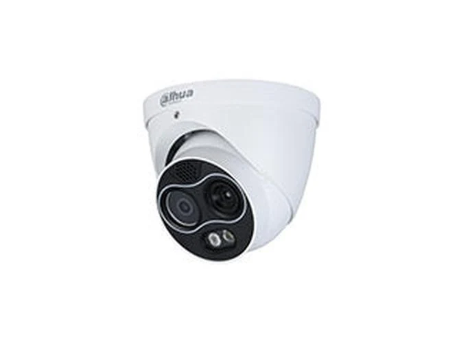 Dahua DHI-TPC-DF1241-B3F4-DW-S8 | 4MP Thermische Hybride Eyeball Camera | 256×192 Thermisch 3mm | Temperatuurmeting | Smoking Detection | IP67 | Wit