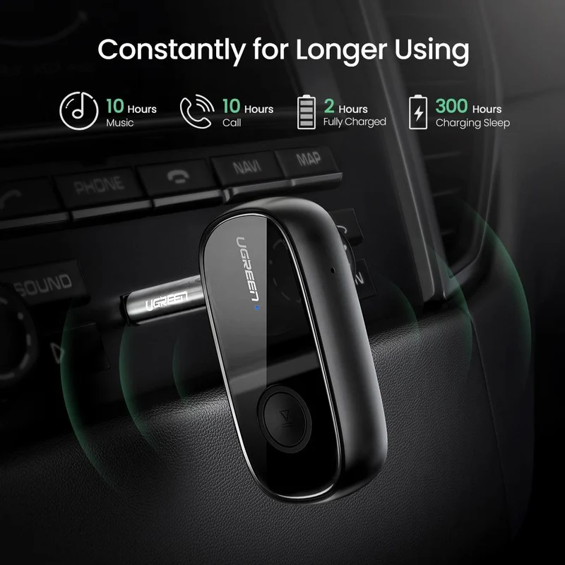 UGREEN Bluetooth 5.1 Aux Car Adapter
