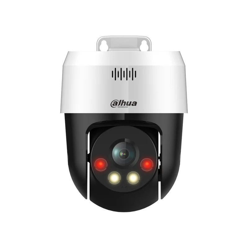 Dahua SD2A500NB-GNY-A-PV | 5MP Active Defense Mini PT Dome | Smart Dual Light | Lichtalarm | Tweeweg Audio | Pan/Tilt | IP66 | Wit