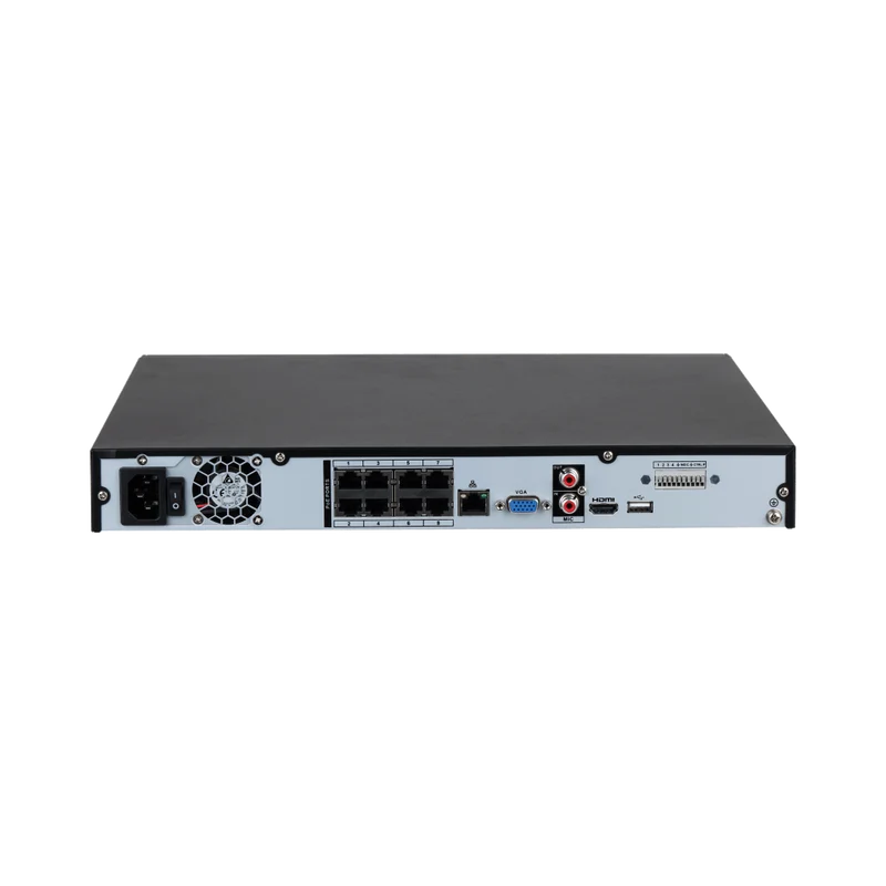 Dahua NVR4208-8P-EI 8-Kanaals WizSense NVR met AI | 8 POE poorten