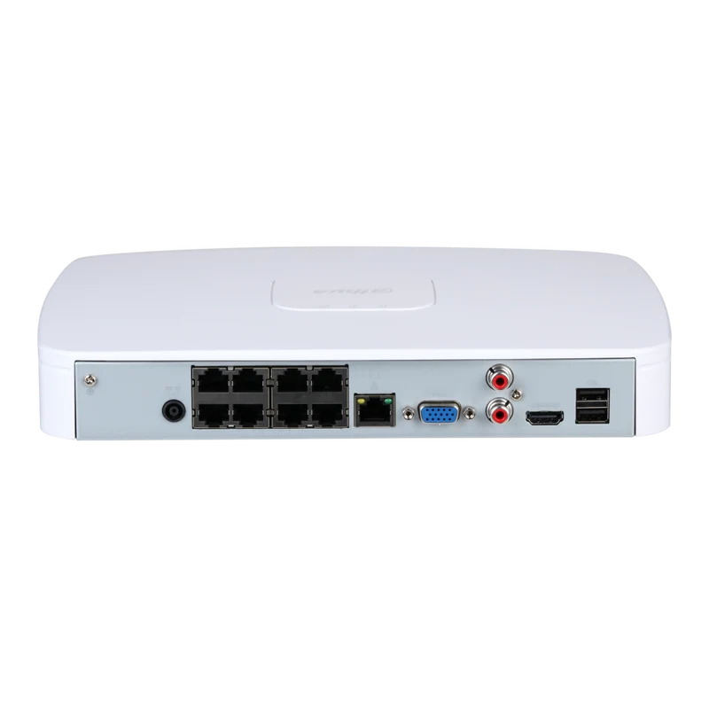 Dahua NVR4108-8P-4KS3 8-Kanaals Lite NVR met AI tot 12MP | 8 POE poorten