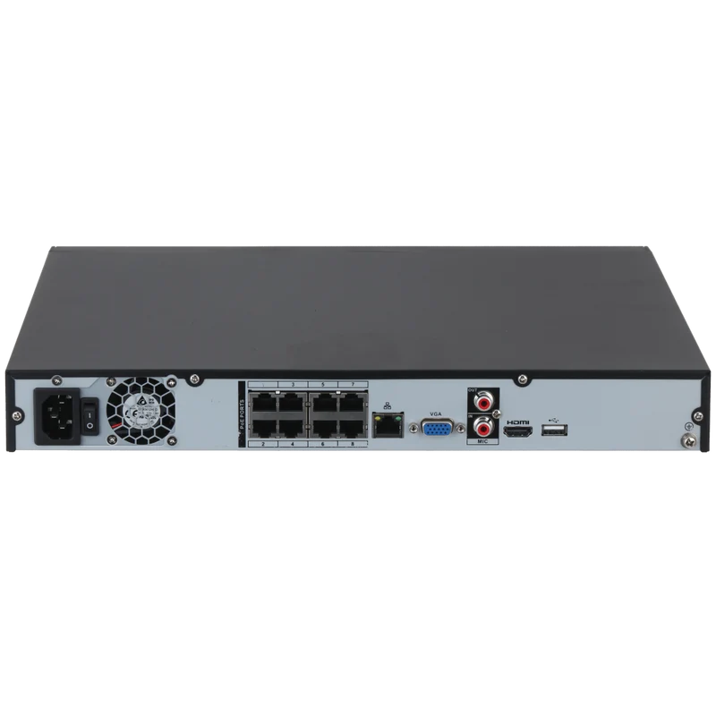 Dahua NVR4208-8P-4KS3 – 8-Kanaals 4K NVR | 8 POE poorten
