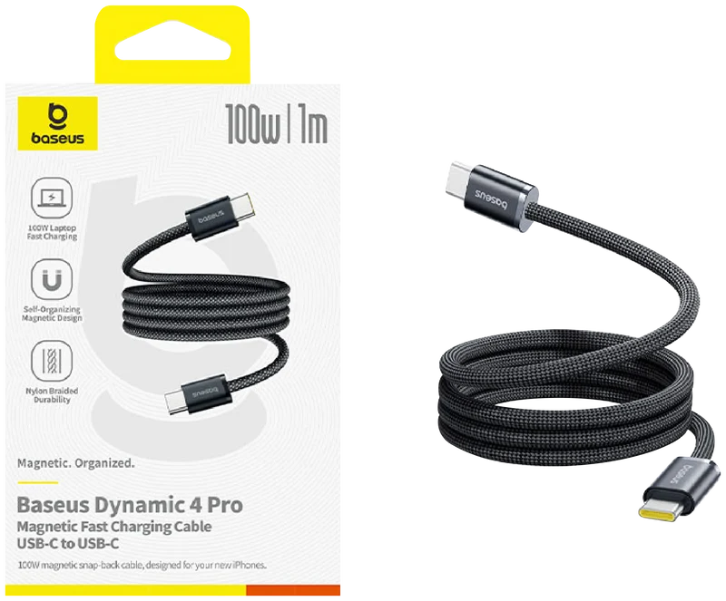 Baseus Dynamic 4 Pro USB-C to USB-C 100W Braided Cable (1m)