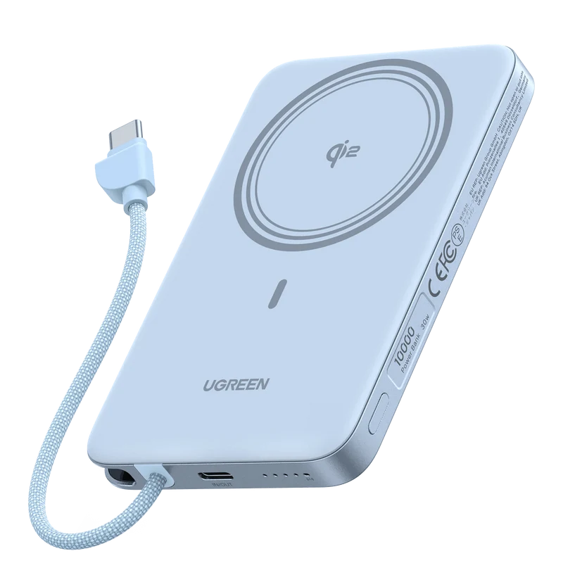 UGREEN MagFlow Air Magnetic Power Bank (10000mAh, Qi2 15W)