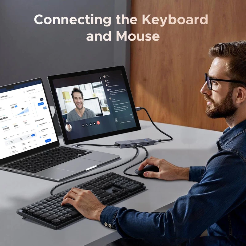UGREEN Revodok 6-in-1 USB-C Hub | 4K HDMI & 100W Charging