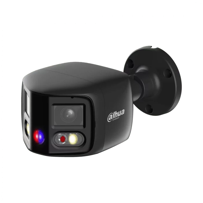 Dahua IPC-PFW3849S-A180-AS-PV | 8MP WizSense Panorama Bullet | 180° | Smart Dual Light | Lichtalarm | Tweeweg Audio | IP67 | Zwart