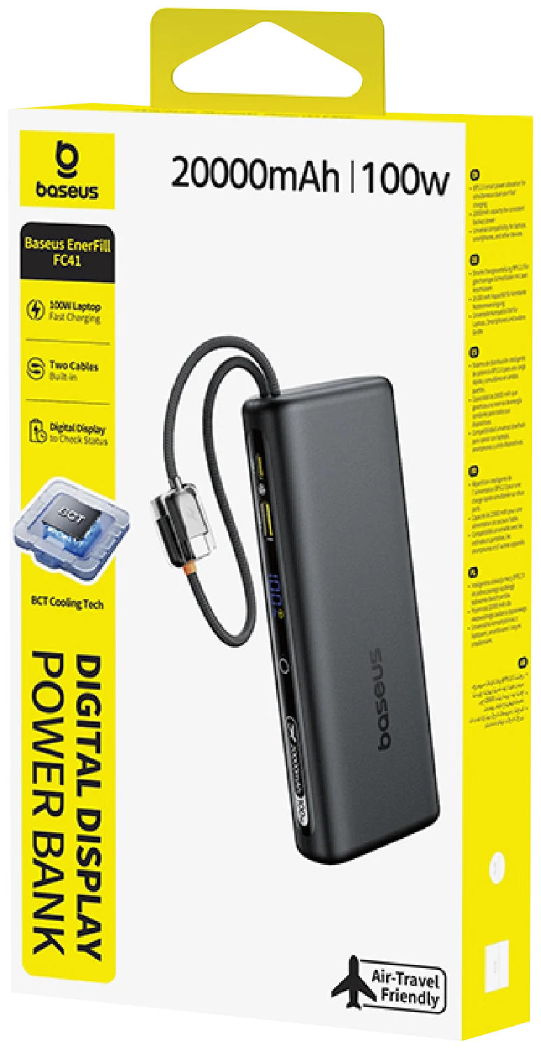 Baseus EnerFill 100W 20,000mAh Laptop Power Bank