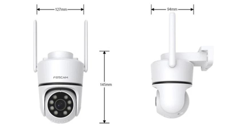 Foscam PD8 8MP 4K WiFi PTZ Buiten IP-camera met Radar Auto-Tracking – 2.8mm