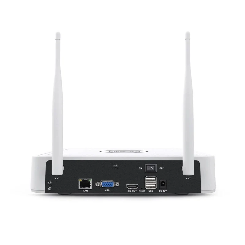 Foscam FN8108W-B4-1T-Wit – 3MP WiFi Mesh NVR Set met 4 Bullet Camera's en 1TB