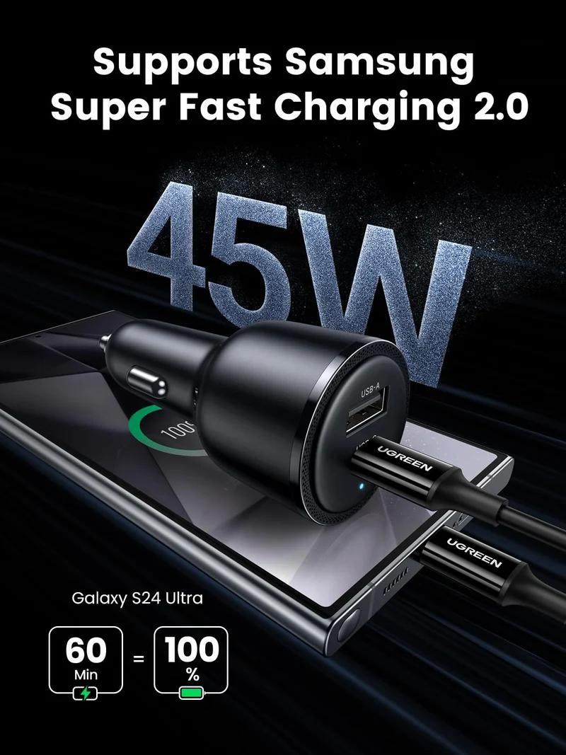 UGREEN 63W USB C Car Charger Adapter