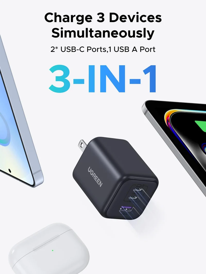 UGREEN 45W 3-Port Mini Charger