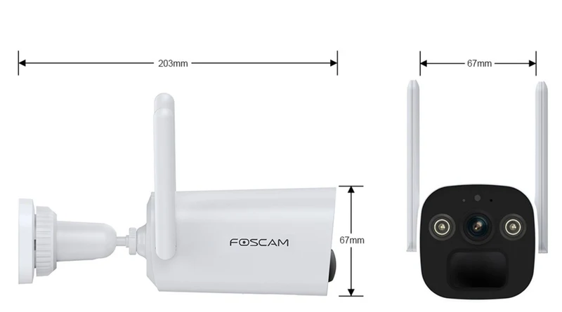 Foscam BP4 | 4MP 2K Batterij Camera | Zonnepaneel | 10.000mAh | Kleur Spotlight Nachtzicht | AI-detectie | Geluid+Lichtalarm | 100% Draadloos | Wit