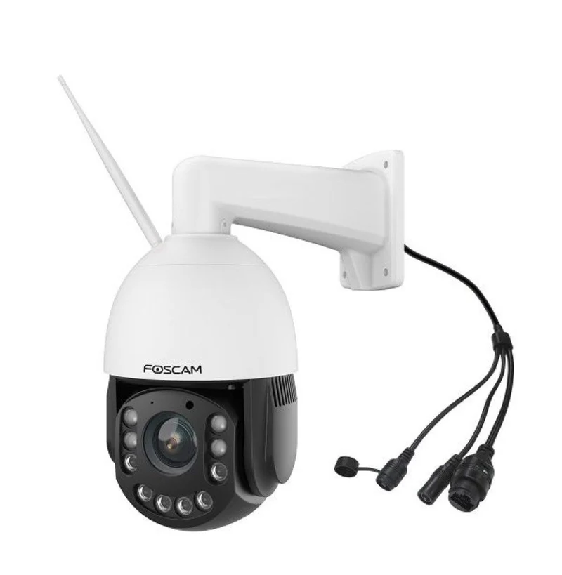 Foscam SD4H | 4MP WiFi PTZ Camera | 18x Optische Zoom | 355° Pan + 90° Tilt | IR Nachtzicht 60m | Auto-tracking | Dual-band WiFi | IP66 | ONVIF | Wit