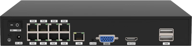 Foscam FN9108E-B4-2T- Wit – 5MP PoE NVR Set met 4 Bullet Camera's en 2TB