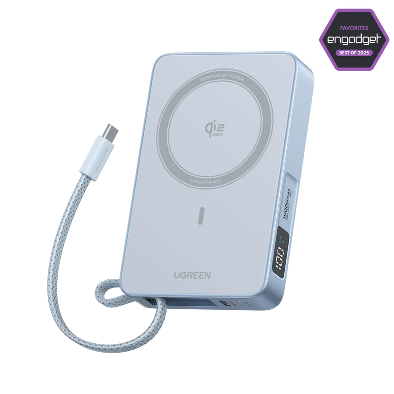 UGREEN MagFlow Magnetic Wireless Power Bank 10000mAh Qi2 25W