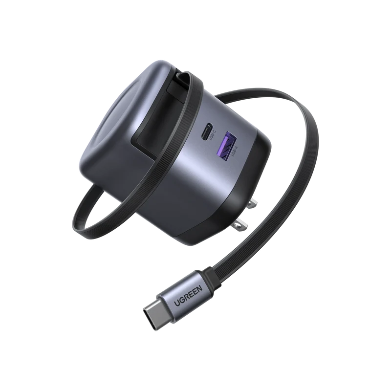 UGREEN Nexode 65W Charger with Retractable USB-C Cable
