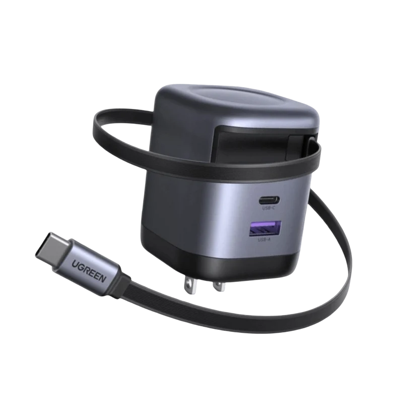 UGREEN Nexode 65W Charger with Retractable USB-C Cable