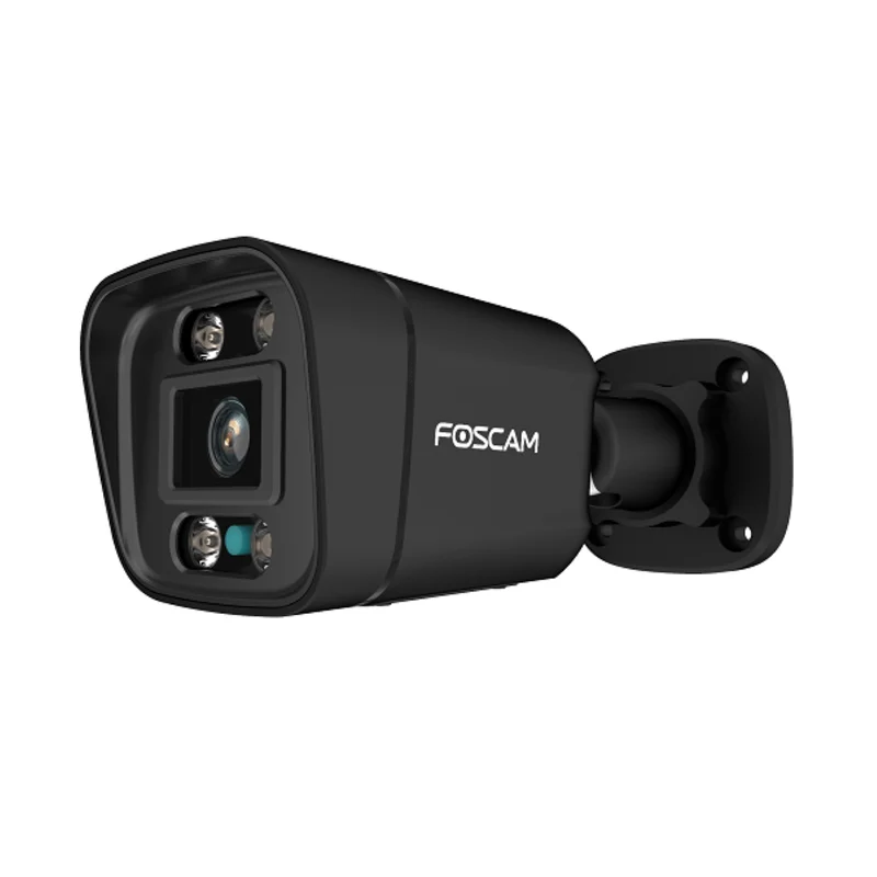 Foscam V4EC | 4MP PoE Bullet Camera | Starlight Kleur Nachtzicht | Spotlight + IR | AI-detectie | Geluid+Lichtalarm | IP66 | ONVIF | Zwart