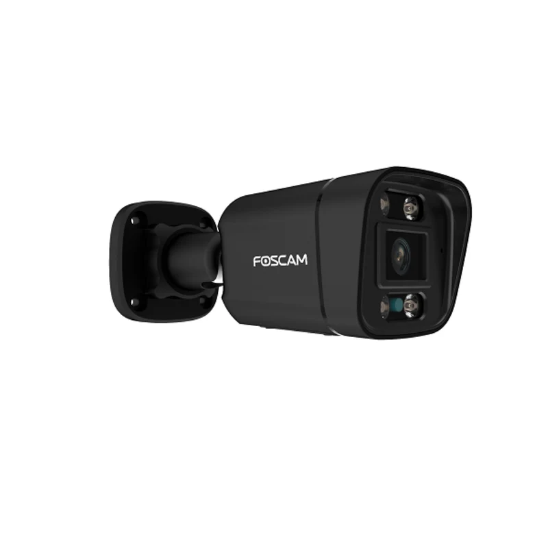 Foscam V8EP | 8MP 4K PoE Bullet Camera | 4.0mm Vast | 90.1° | Kleur Spotlight + IR Nachtzicht | AI-detectie | Geluid+Lichtalarm | IP66 | ONVIF | Zwart