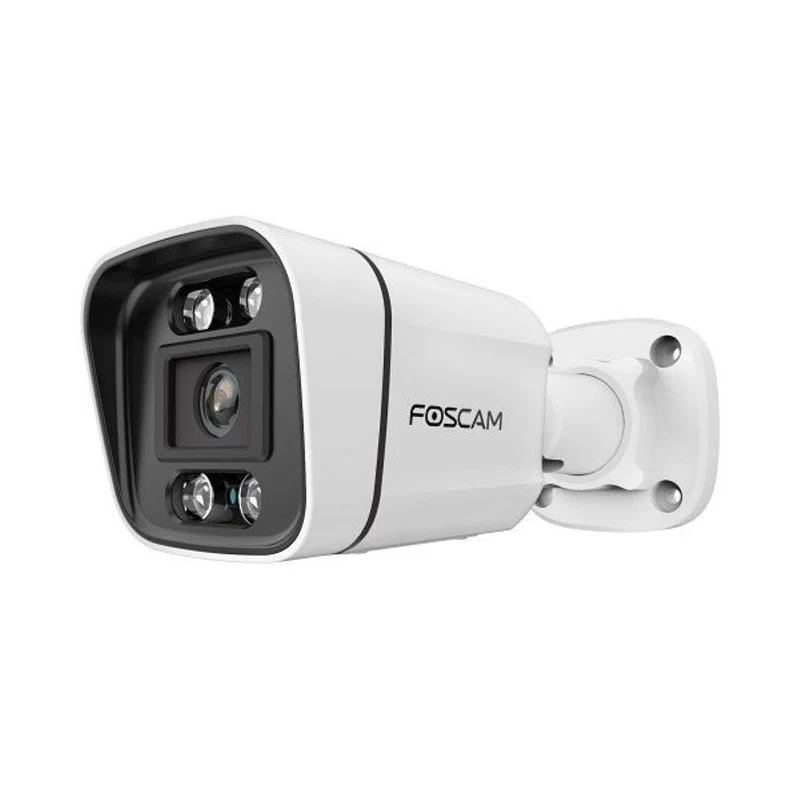 Foscam V5EP | 5MP PoE Bullet Camera | 4.0mm Vast | 78° | Kleur Spotlight + IR Nachtzicht | AI-detectie | Geluid+Lichtalarm | IP66 | ONVIF | Wit