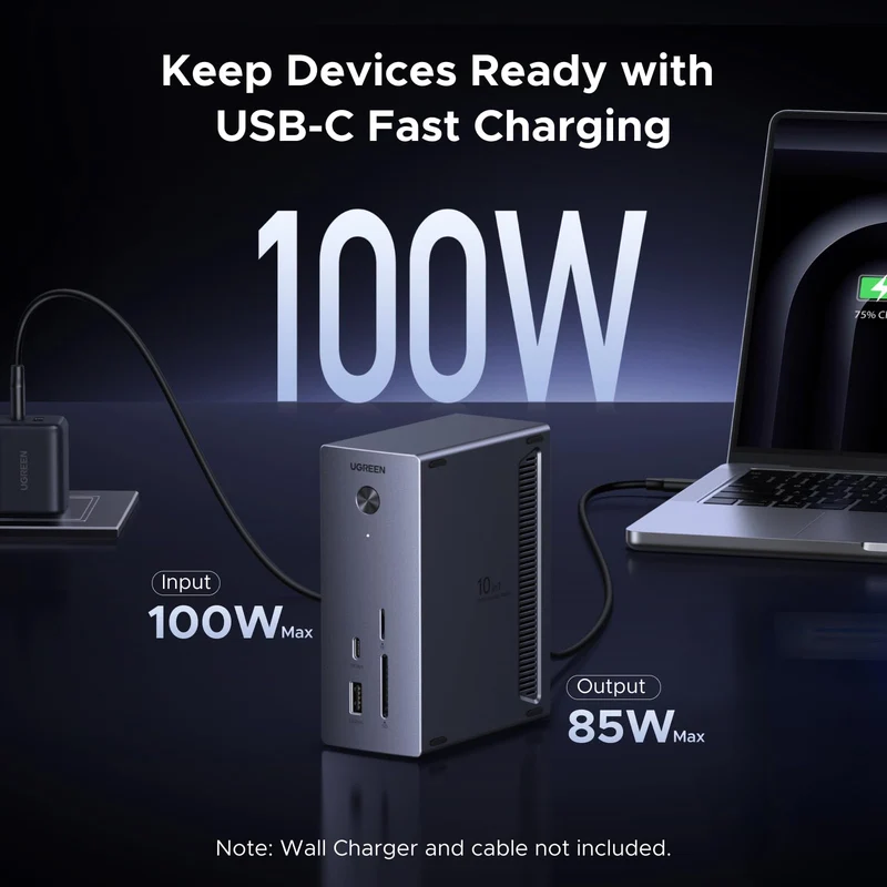 UGREEN 500W Charger + 10-in-1 USB-C Hub Bundle