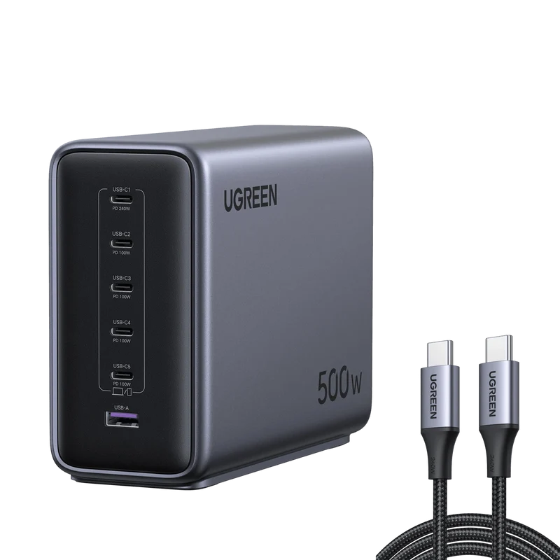 UGREEN 500W Desktop Charger + 240W USB-C Cable