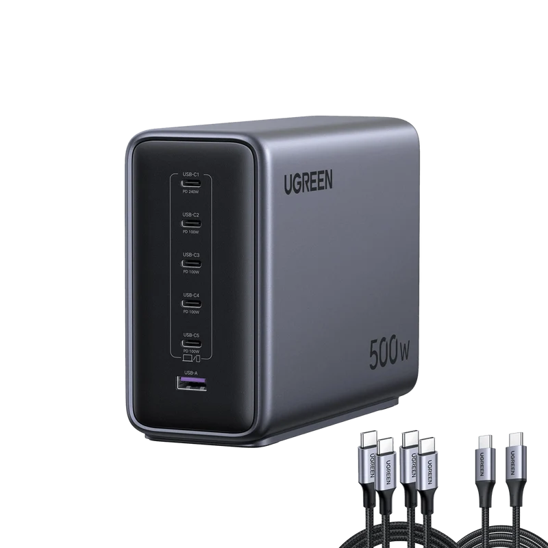 UGREEN 500W Desktop Charger + 240W USB-C Cable