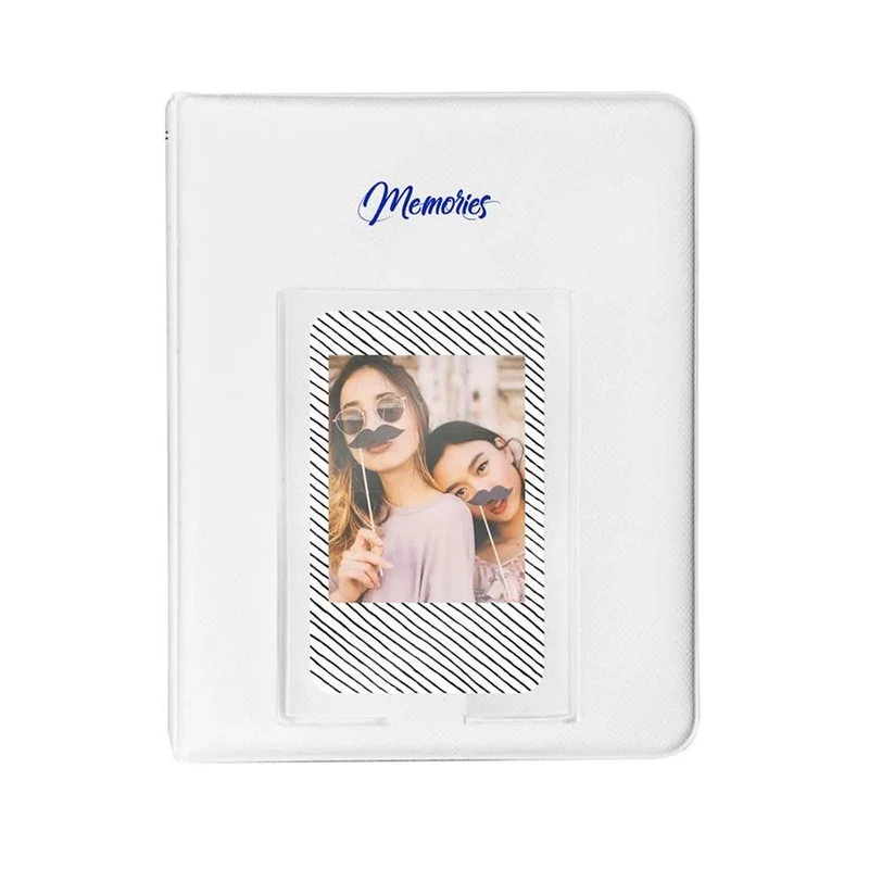 Ensemble de Cadres et Album 64 Photos avec Accessoires pour Instax Mini (Blanc)