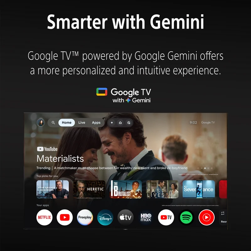 Sony 65" BRAVIA 3 II 4K HDR AI Google TV with Gemini 2026