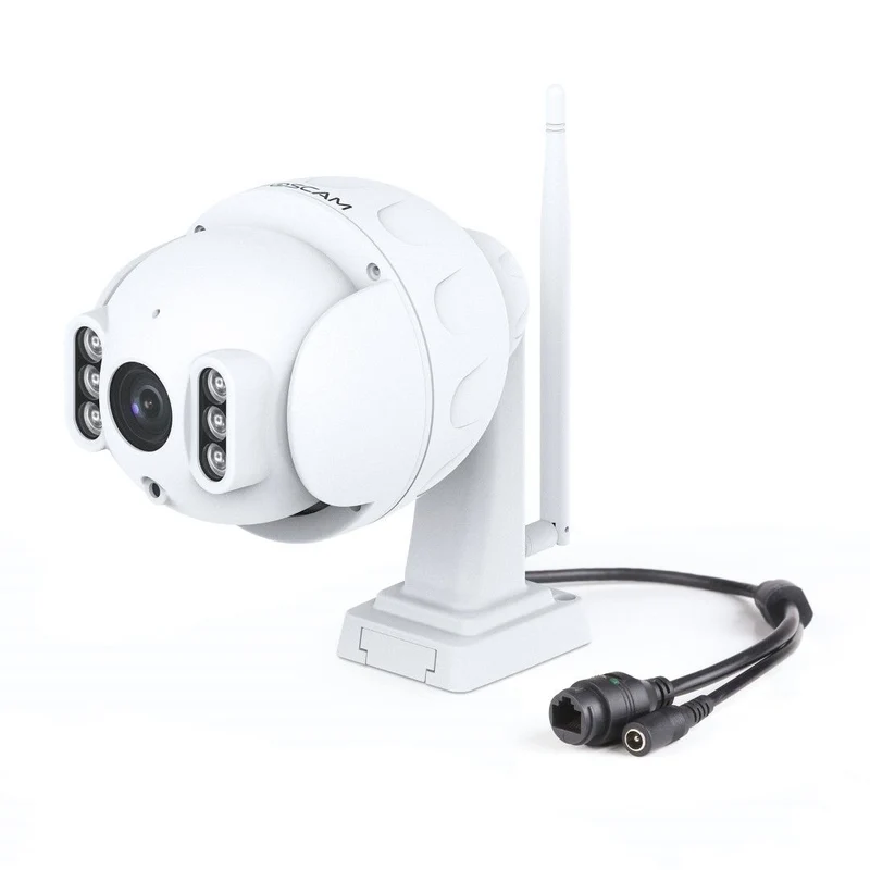 Foscam SD4 | 4MP WiFi PTZ Camera | 4x Optische Zoom | 355° Pan + 90° Tilt | IR Nachtzicht 20m | Dual-band WiFi | IP66 | ONVIF | Wit