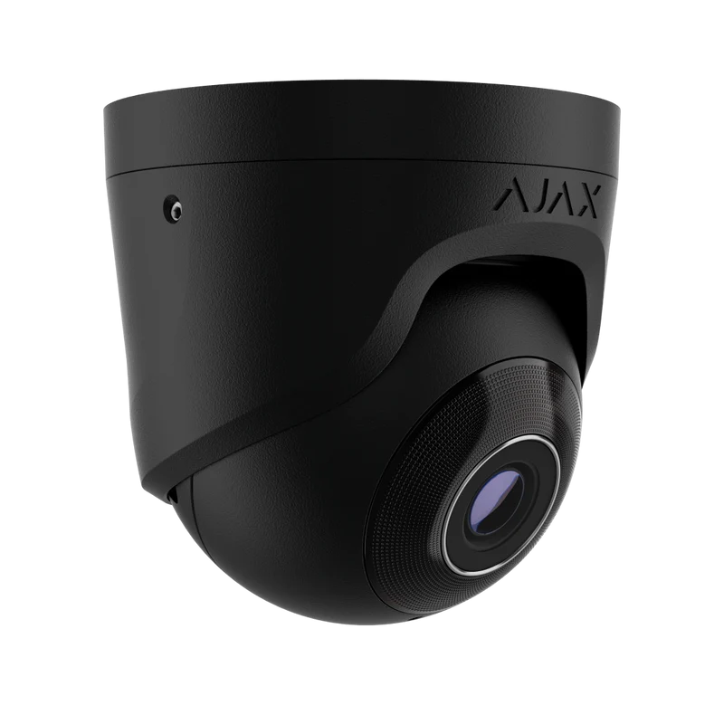 Ajax TurretCam 8MP Outdoor Turret Camera | 4mm Vaste Lens, Zwart