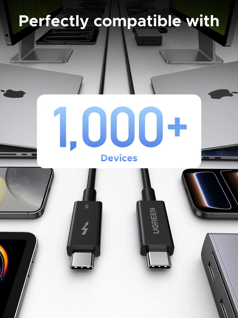 UGREEN Thunderbolt 5 Dock + 80Gbps Cable Bundle