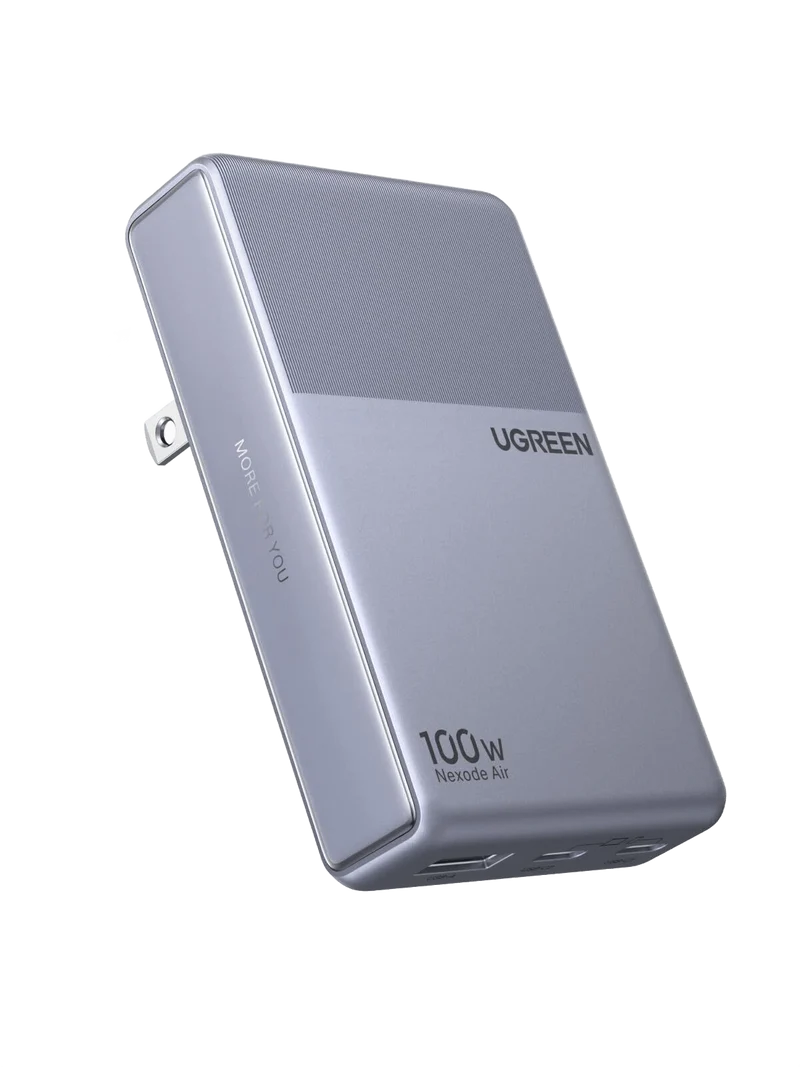 UGREEN Nexode Air Slim Charger (100W, 3-Port, Foldable Plug)