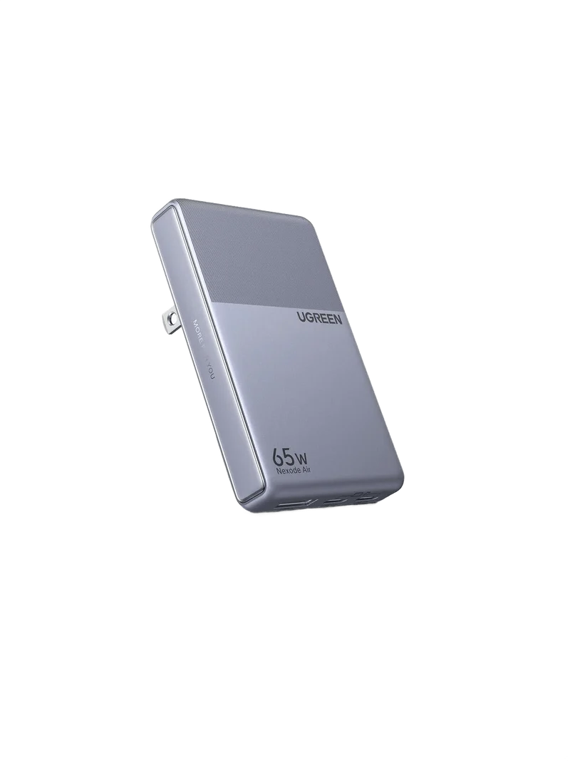 UGREEN Nexode Air Slim Charger (65W, 3-Port, Foldable Plug)