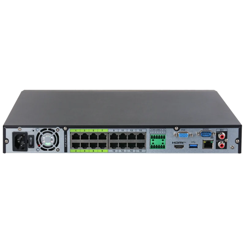 Dahua NVR5216-16HP-XI/Pro | 16 kanalen | Xinghan AI | 16 POE poorten
