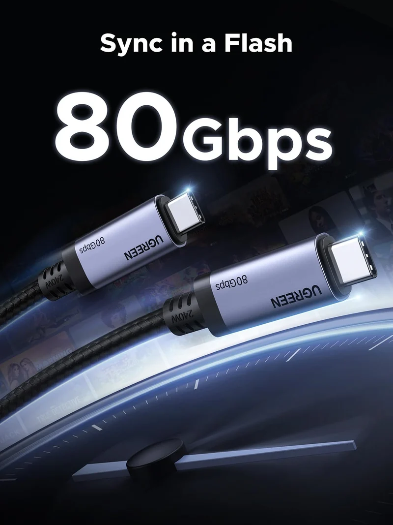 UGREEN USB4 Gen4 240W USB-C to USB-C Cable