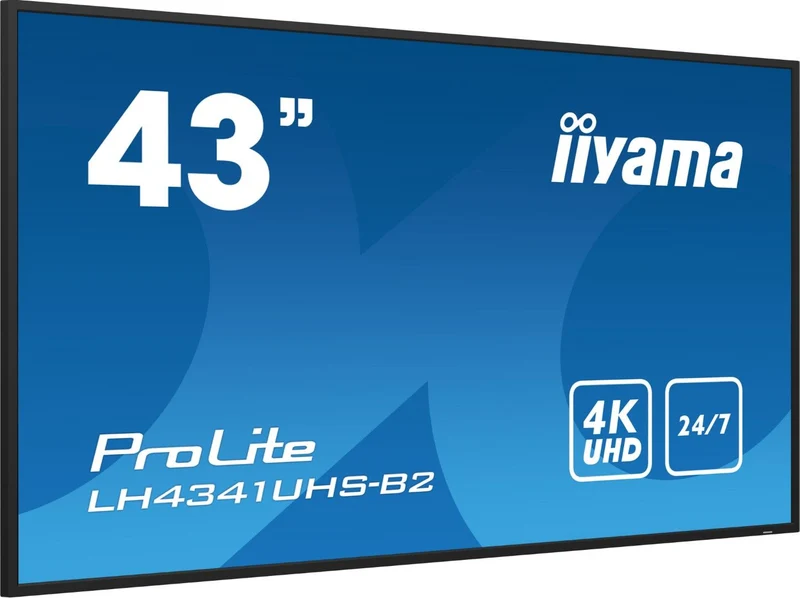 Iiyama ProLite LH4341UHS-B2 – 43" 4K UHD Professional Display voor Beveiligingssystemen