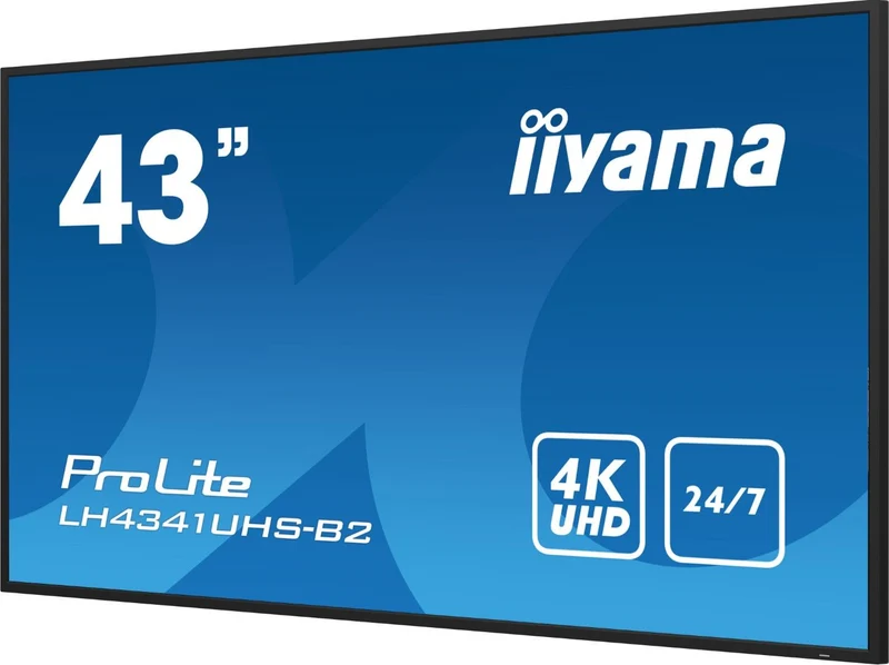Iiyama ProLite LH4341UHS-B2 – 43" 4K UHD Professional Display voor Beveiligingssystemen