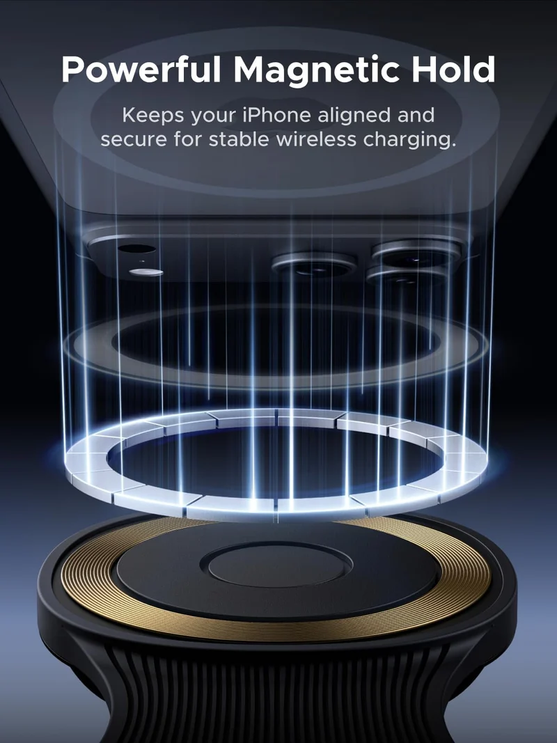 UGREEN MagFlow Qi2 25W 2-in-1 Foldable Wireless Charger