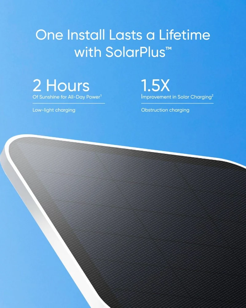 Eufy S340 SoloCam | Dual-Lens 2K+3K | 360° PTZ | 8× Zoom | AI-Tracking | Zonnepaneel | WiFi 6 | IP67